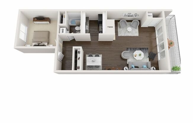 1 bed, 1 bath, 950 sqft, $1,399, Unit *13-2726