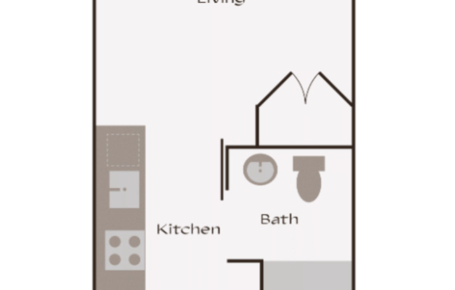 Studio, 1 bath, 300 sqft, $1,252, Unit 331