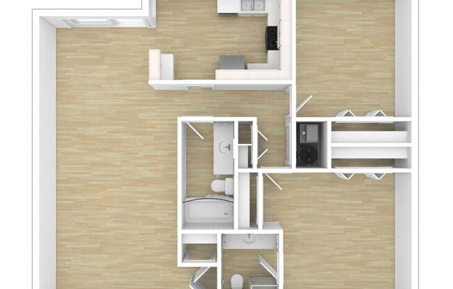 2 beds, 2 baths, 1,152 sqft, $2,295