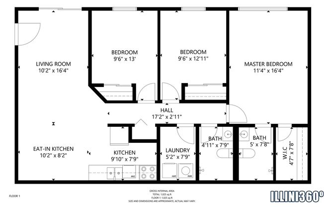 3 beds, 2 baths, 1,200 sqft, $1,185