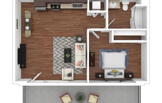 1 bed, 1 bath, 643 sqft, $2,295, Unit C103