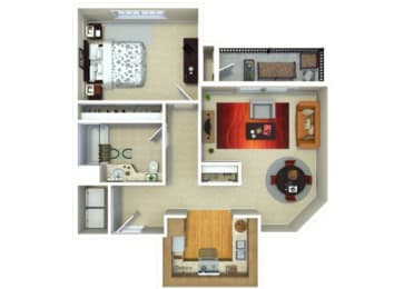 1 bed, 1 bath, 690 sqft, $3,173