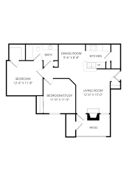 2 beds, 1 bath, 872 sqft, $1,230