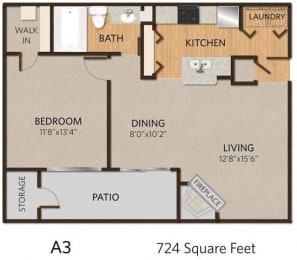 1 bed, 1 bath, $1,404