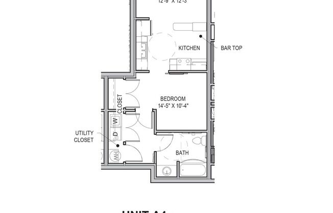 1 bed, 1 bath, 622 sqft, $1,665, Unit 102 [Furnished]