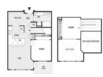 1 bed, 1 bath, 1,015 sqft, $3,093