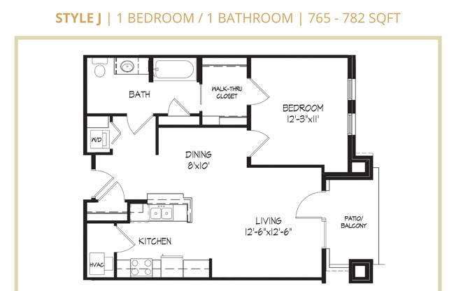1 bed, 1 bath, 765 sqft, $1,195, Unit 8119-204