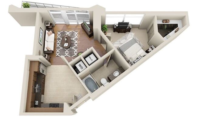 1 bed, 1 bath, 769 sqft, $3,160