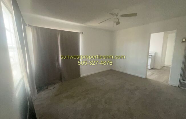 2 Bedroom, 1 Bath Duplex