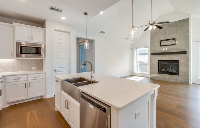 One story, 4 bedroom, 3 bathroom home in Prosper Texas for lease!