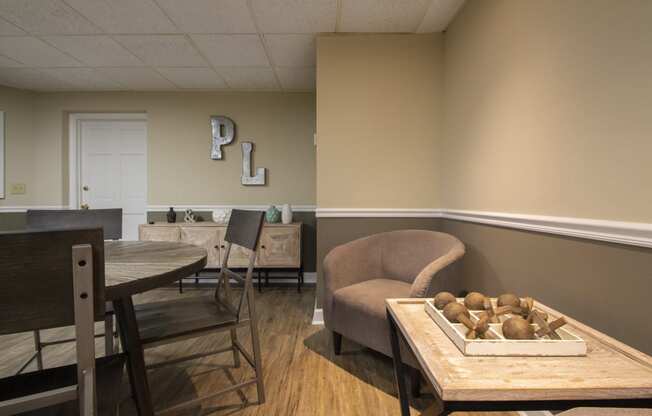 This is a photo of the resident social room at Park Lane Apartments in Cincinnati, OH.