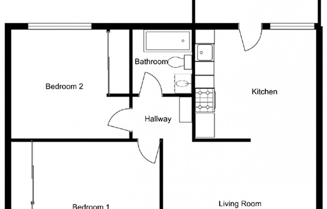 2 beds, 1 bath, 800 sqft, $2,195, Unit 28
