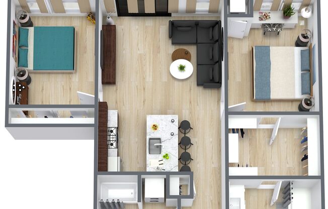 2 beds, 2 baths, 949 sqft, $1,909, Unit 310