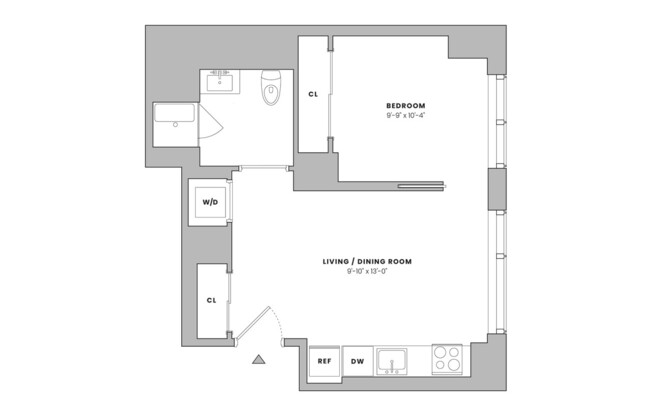 1 bed, 1 bath, $4,125, Unit 4406
