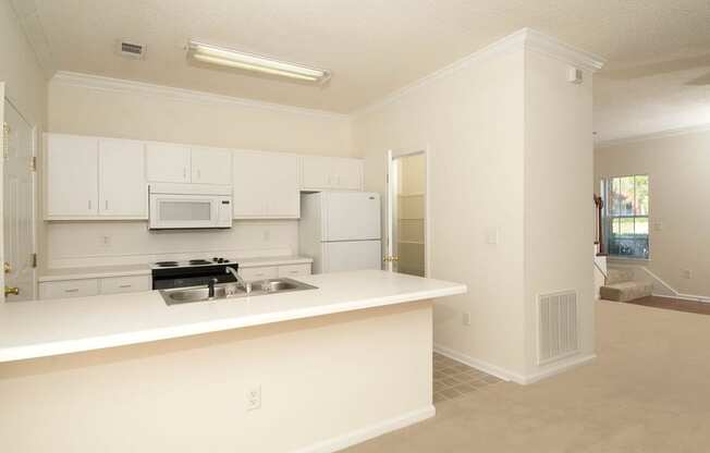 kitchen with island