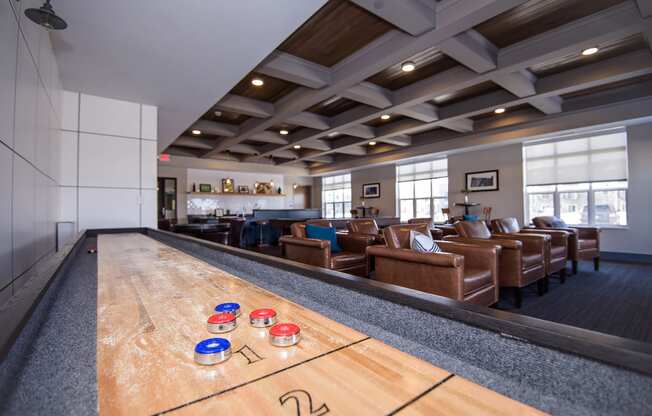 Shuffleboard In The Rec Room