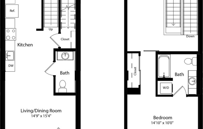 1 bed, 1 bath, 1,043 sqft, $3,103, Unit 101