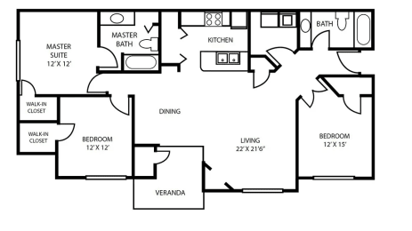 3 beds, 2 baths, 1,320 sqft, $2,543