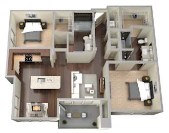 2 beds, 2 baths, 1,132 sqft, $1,954