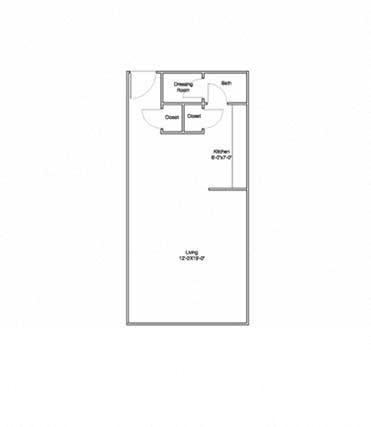 Studio, 1 bath, $995