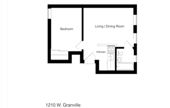 1 bed, 1 bath, $1,300, Unit 301