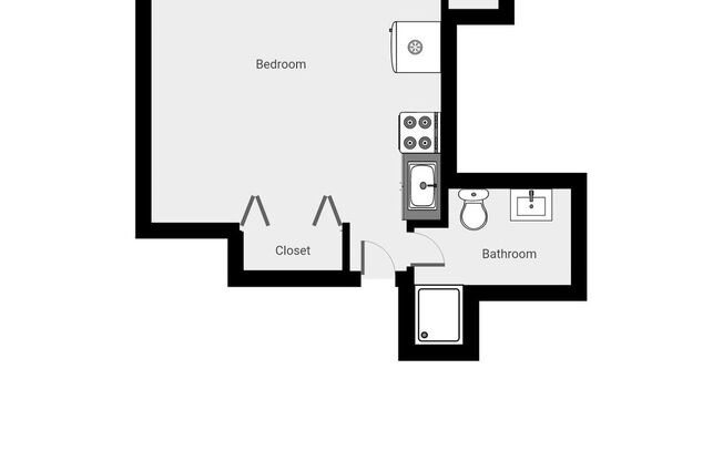 Studio, 1 bath, 200 sqft, $1,069, Unit 112-6