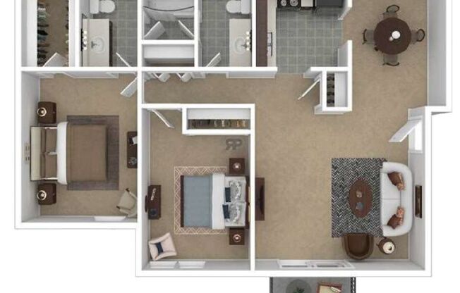 2 beds, 1.5 baths, 1,100 sqft, $1,170