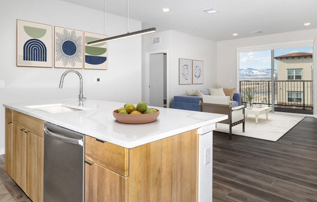 Living Room with Hard Surface Flooring