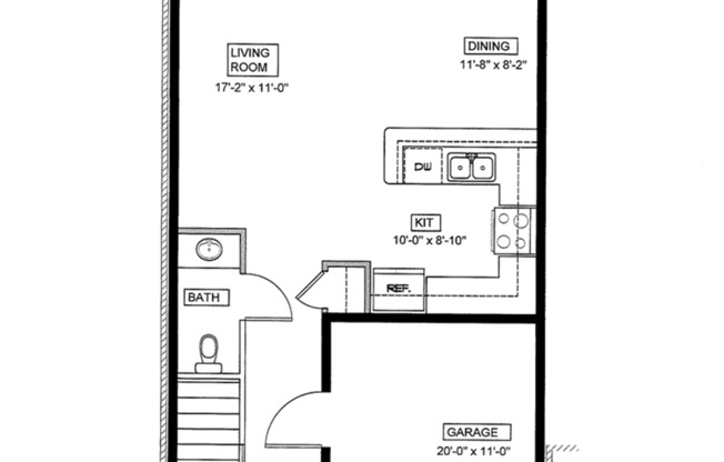 2 beds, 2.5 baths, 1,500 sqft, $1,525, Unit D03