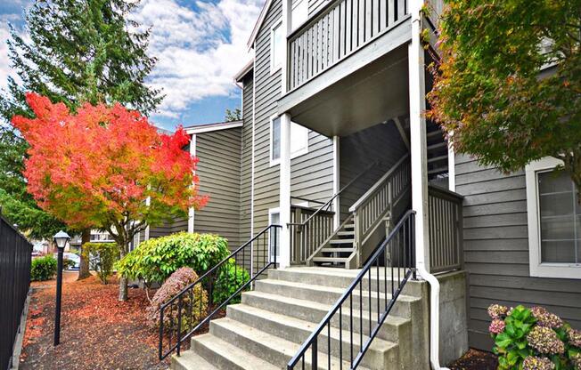 Orchard Ridge Stairs to Apartment