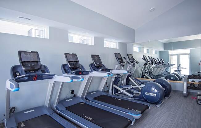 Cardio Equipment at the Fitness Center