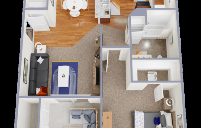 1 bed, 1 bath, 747 sqft, $1,278