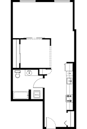 1 bed, 1 bath, 683 sqft, $1,700