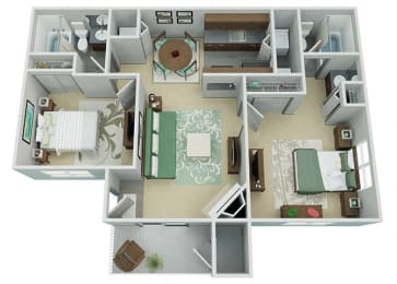 2 beds, 2 baths, 900 sqft, $1,895