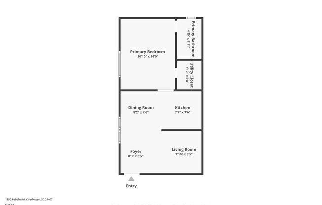 1 bed, 1 bath, 750 sqft, $1,400, Unit A6