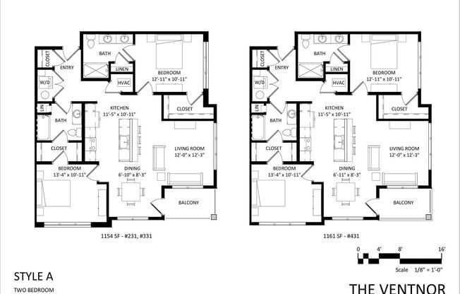 2 beds, 2 baths, 1,154 sqft, $1,750, Unit 231