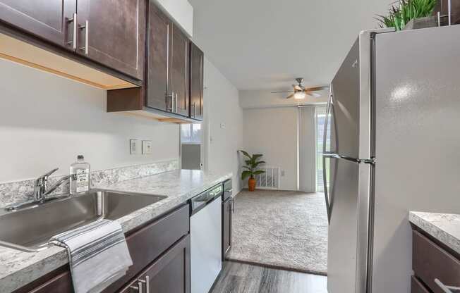 Camp Hill 1 Bedroom Kitchen | Long Meadows Apartments in Camp Hill PA