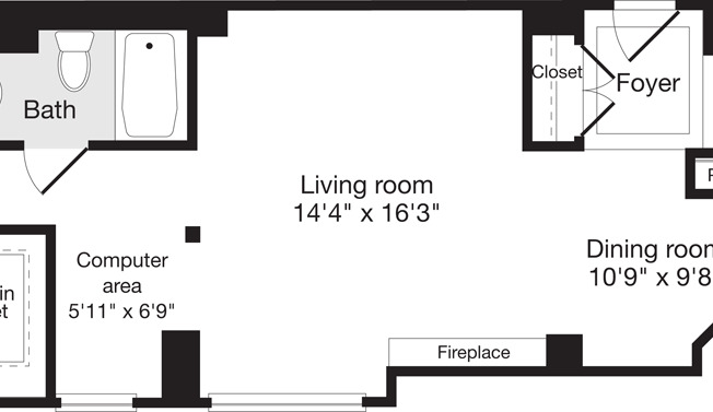 1 bed, 1 bath, 837 sqft, $2,993, Unit 0536