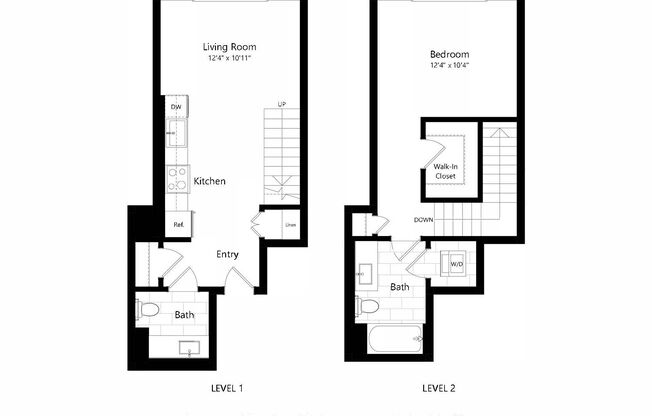 1 bed, 1.5 baths, 845 sqft, $3,395, Unit 203