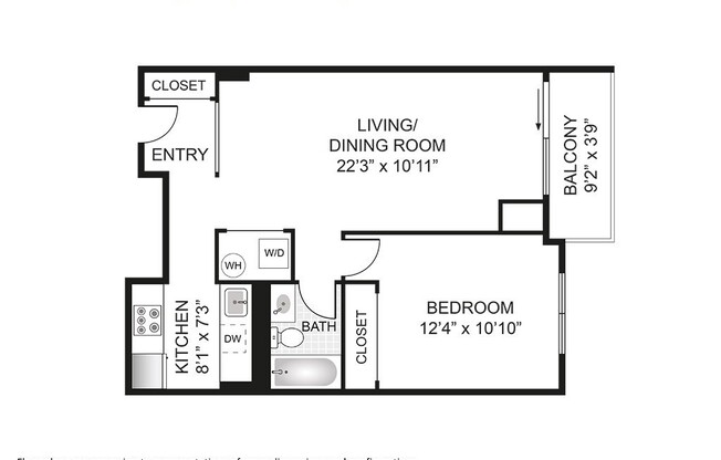 1 bed, 1 bath, 655 sqft, $3,250, Unit 313