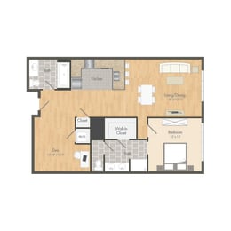 1 bed, 2 baths, 1,066 sqft, $3,416