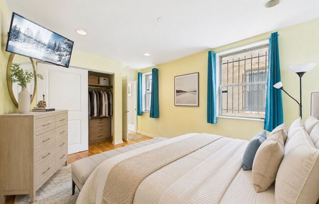 AUGUST 1. Luxury 1BR Graduate Hospital rental with private garden patio.