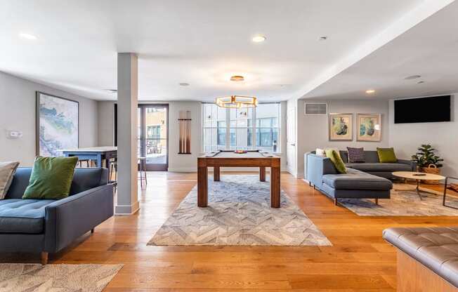 Rooftop Game Room at Valley And Bloom Apartments