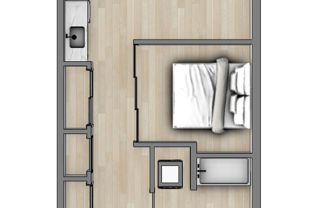 1 bed, 1 bath, 598 sqft, $1,475, Unit 110