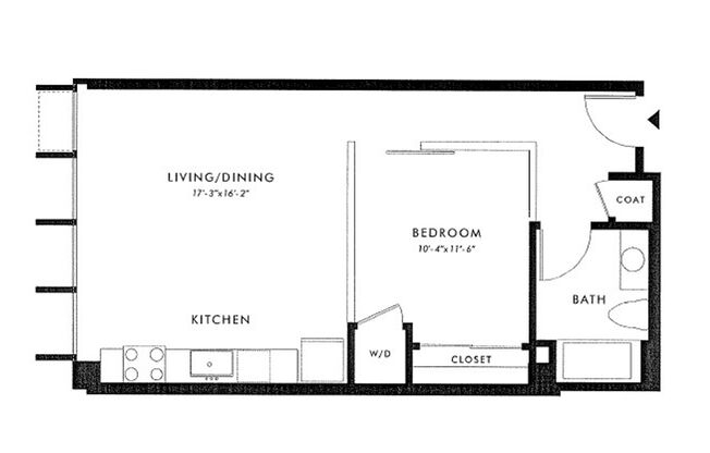 1 bed, 1 bath, 620 sqft, $2,490, Unit 0407