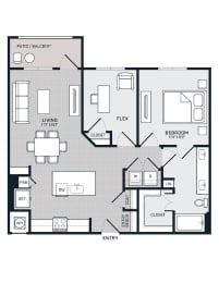 1 bed, 1 bath, 909 sqft, $1,694