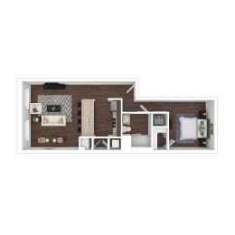1 bed, 1 bath, 938 sqft, $1,019