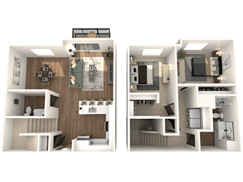 2 beds, 2 baths, 1,236 sqft, $2,077