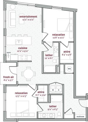 2 beds, 2 baths, 1,305 sqft, $3,018