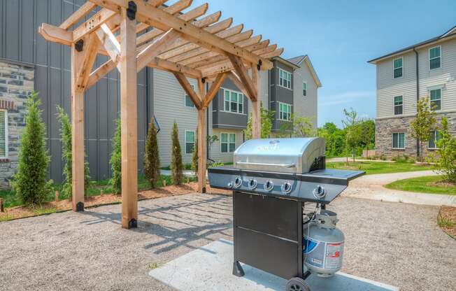 Outdoor Pergola with Grills